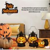 Linternas portátiles de Halloween,3 linternas de calabaza, lámparas retro de