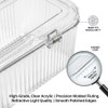 Patch Display 12 Compartment Acrylic Button Display Case for Pins