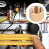16pcs Brass Pipe Cap with 16 Rubber Gasket Seal Ring,