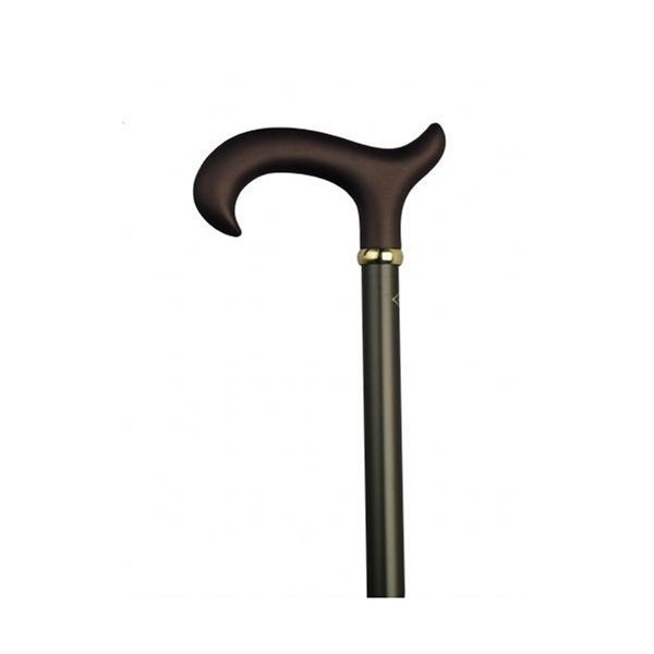 Men Adjustable Soft Touch Derby Cane Bronze Aluminum -Affordable Gift! Item #DHAR-9760500