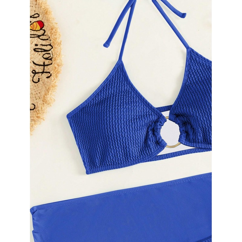MakeMeChic - Traje de baño de 3 piezas para mujer