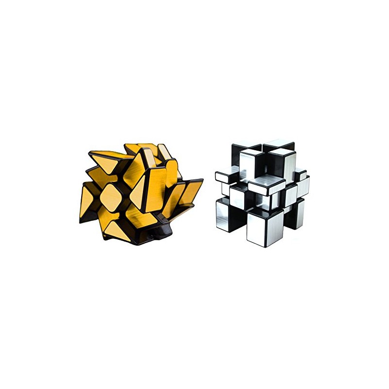 TANCH Mirror Speed Cube Set 2 Pack of 3x3 Mirror