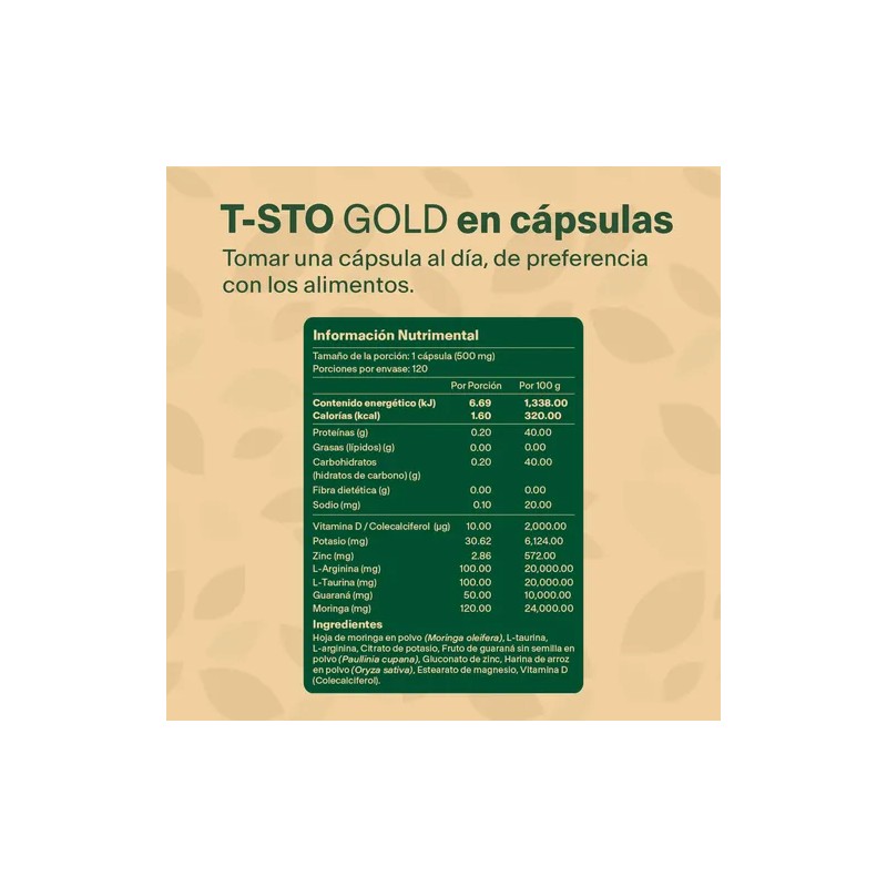 Precursor Testo Gold Con Maca 120 Capsulas | Vitalbotanics