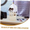 Ciieeo Rotatable Makeup Brush Organizer with Lid Stylish Transparent Cosmetic