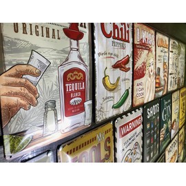 DODINO 20 x 30 cm Tin Signs Poker Fan Decorative Chill Lounge Sign Garden Metal Signs Vintage Decorative Gift Idea for Special People