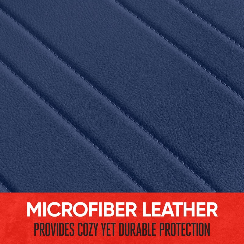 Motor Trend Seat Covers for Cars Trucks SUV, Faux Leather