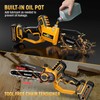 Takuoo 2-IN-1 Electric Pole Saw, 8 Inch Mini Chainsaw Cordless