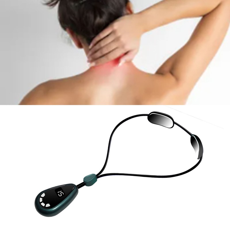 Smart Hanging Cervical Spine Massager Mini Portable Hot Compress Microcurrent