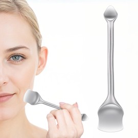 Yuanchu Pore Prep Tool, Blackhead Cleaning Tool Metal Pore Cleaning Tool Stainless Steel Pimple Extractor Skin Scrubber Spatula Pore Cleaner Face Scraper for Cleaning Stiring Smearing