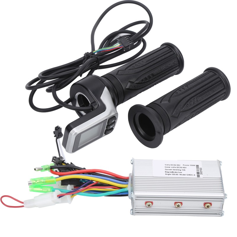 36V/48V 350W Brushless Controller and 124DX LCD Twist Throttle Set