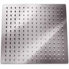 GGStudy Square16 Inch Square Stainless Steel Shower Head Rainfall Large