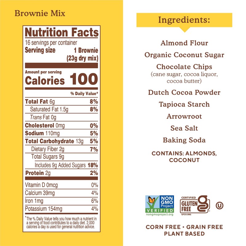 Simple Mills Almond Flour Baking Mix, Chocolate Brownie Mix -