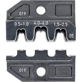 Knipex 97 49 05 Crimping Dies for Non-Insulated Open Plug-Type Connectors, Black, 4.8/6.3 mm