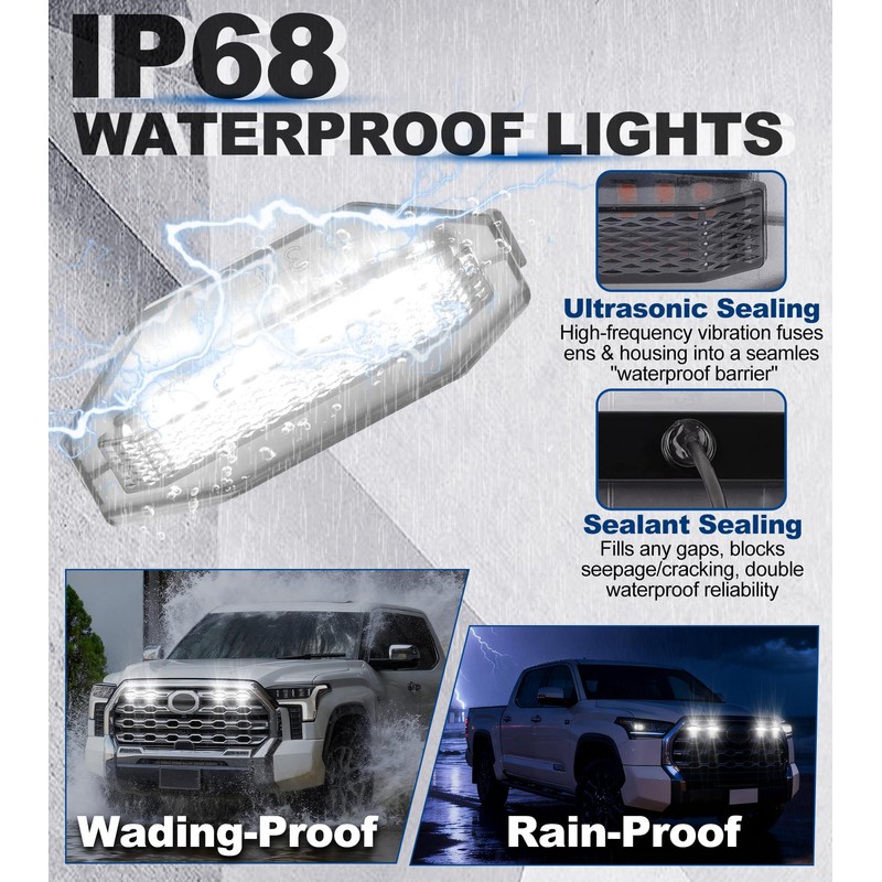 Grill Lights for Toyota Tundra 2022-2026 Platinum & 1794 Edition,