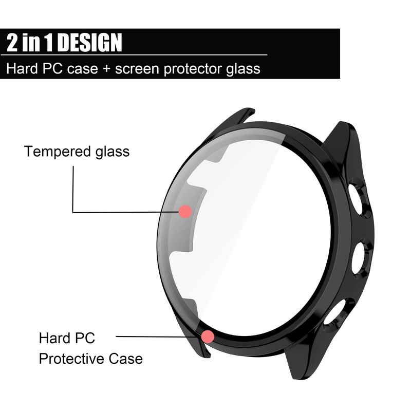 Compatible for Garmin Forerunner 165 Case, Lamshaw Hard PC Case