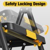 Urackify 4 Step Ladder, Heavy-Duty 800lb Capacity, Wide Anti-Slip Steps
