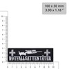Emergency Sat Tunter MG Sew-On Patch Paramedic Iron-On Tactical Morale