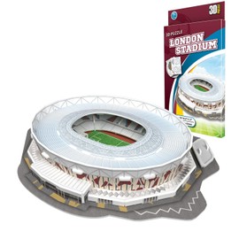 Georgie Porgy 3D Football Stadium Puzzle Toy Model Building Kits for Children Birthday Gifts (London Stadium 27 Pieces)
