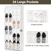 24 Pockets - Crystal Clear Over The Door Hanging Shoe