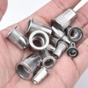 AKKTOL 200-PCS Rivet Nut Kit, Stainless Steel Rivnuts Kit, SAE