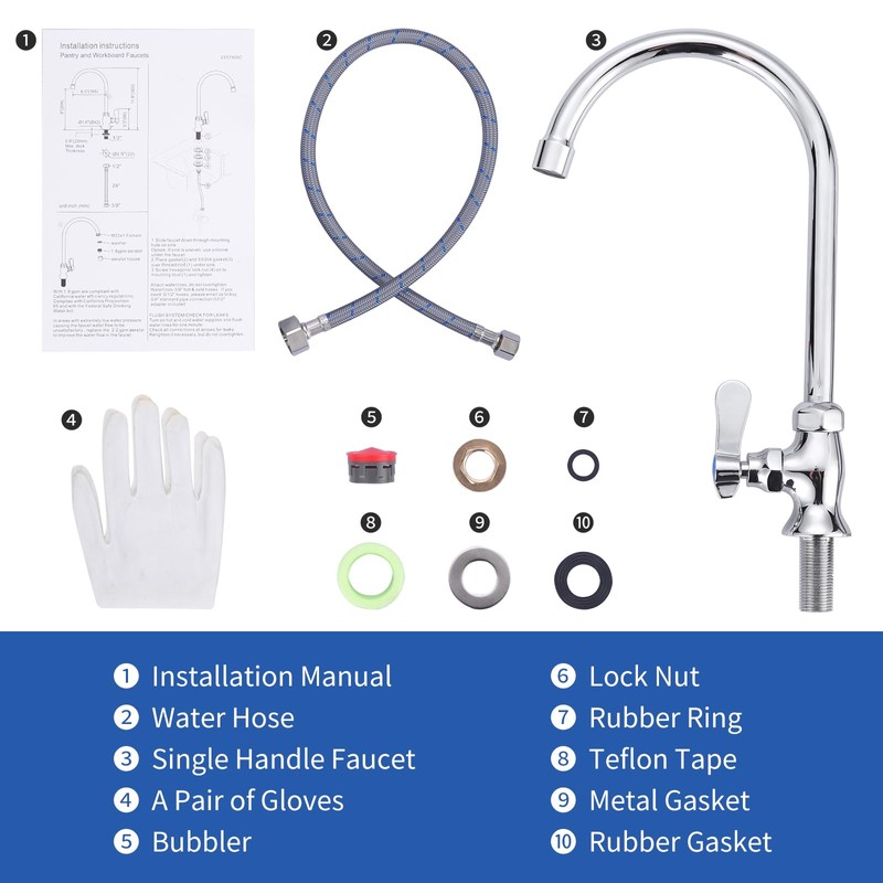 iVIGA Single Hole Cold Water Faucet: Deck Mount Kitchen Cold