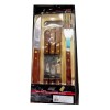 Importacion Cuchillos Con Trinche + Tabla De Madera Asador Parrilla