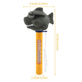 TOPJOWGA Schwimmende Wasserthermometer, Schwimmbadthermometer, Pool Thermometer, Floating Schwimmbad Wasser Thermometer Bruchsicheres mit Schnur, Wasser Temperatur Thermometer für Spas Aquarien