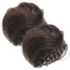 PACKOVE 6pcs Cat Ear Bun Hairpiece Clip Easy Use Chignon