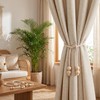 CavspkArt 4Pcs Curtain Tiebacks, Adjustable Rope Tie Backs for Curtains