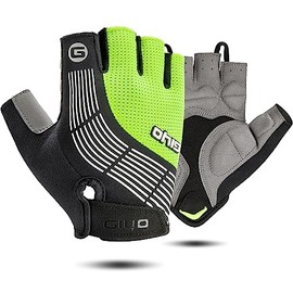 GERZHIUBN Cycling Gloves Padded Bike Bicycle Half Finger Anti-Slip Shock-Absorbing MTB Road Biking Gloves for Men Women