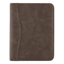 AT-A-GLANCE Desk Size Brown Planner Flexible Starter Set Undated Monthly Weekly Daily Pages
