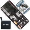 KALOUR 54-Pack Sketch Drawing Pencils Kit with Sketchbook,Include Graphite,Charcoal Pencils