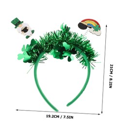 Ipetboom Green Shamrock Headband for Patrick's Day Easy Wear Festival Hair Accessory Comfortable Design for Women and Celebrate Irish Traditions with Style