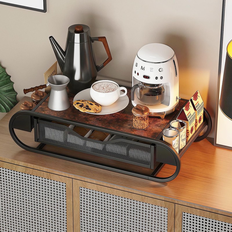 SANRETAHO Coffee Pod Holder, K Cup Storage Rack & Countertop