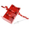QWORK Heavy Duty Vehicle Bracket, Fire Extinguisher Brackets&Mounts-St12 Steel Red,