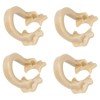 4pcs Resin Dental Dam Clamps Barrier Clip Dental Materials Tool