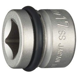 TONE Impact Short Socket 4NV-17SS Insertion Angle 0.5 inch (12.7 mm) (1/2 mm), Double Side Width 0.7 inches (17 mm)