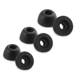 NANLANFAN Replacement Foam Eartips for Tribit FlyBuds 3 Wireless Earbuds, Ultimate Comfort, 3 Pairs (S/M/L, Black)