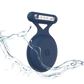 Aircawin for AirTag Holder Case with Brooch Pin,Waterproof Hidden AirTag Case Cover for Kids,Item Locator,Full Protective Anti Lost GPS Tracker Item Finder for Child/Kids/Elderly/Clothing-Blue