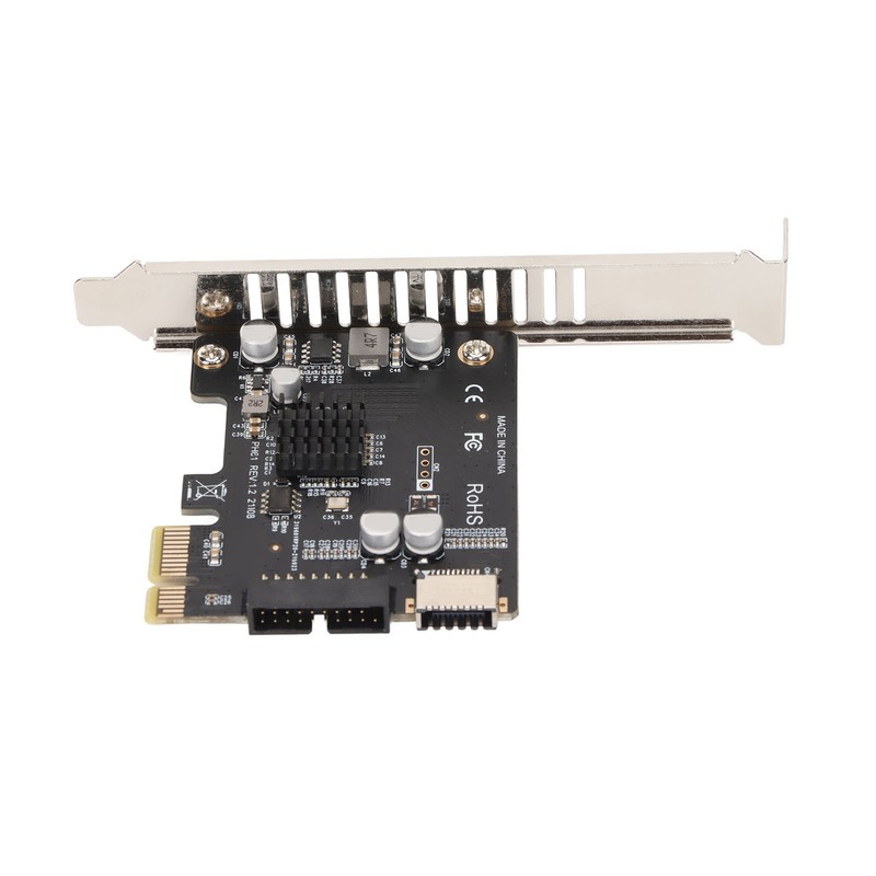 Expansion Card PCIE to USB 19Pin Good Conductivity One Piece