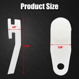 Litoexpe Traverse - Cortina de repuesto para cortinas, 50 piezas de plástico blanco para cortinas, ganchos deslizantes para ventana, puerta, accesorios para cortina de ducha