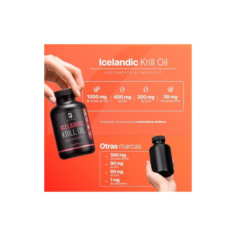 B Life Aceite de Krill Alto en EPA y DHA