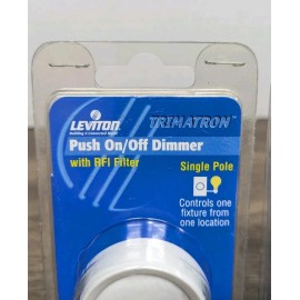 Leviton Lot of 2 Ivory Dimmer Switch Single Pole Leviton 6681-1 RFI Filter Light NEW