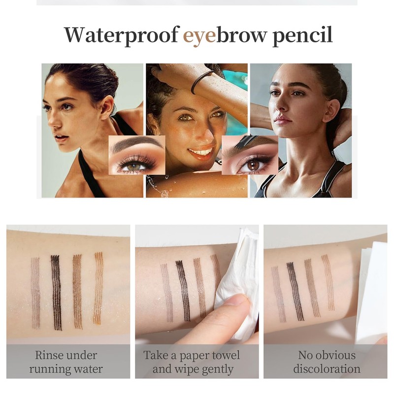 Eyebrow Pencil, Microblading Eyebrow with 4-Fork Tip Magic Brow Tattoo