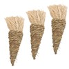 Levemolo 3Pcs Carrot Shaped Bunny Chew Durable Chinchilla Chewing Props