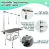 LOVMOR 42 Inch Dog Grooming Table,Adjustable Home Pet Grooming Tables