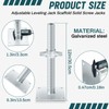 Zonon 4 Pack 12inch Adjustable Leveling Jacks Scaffolding Hollow Screw