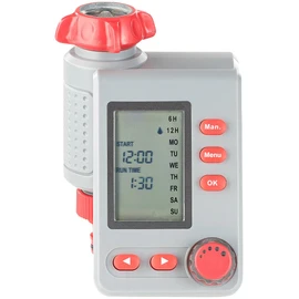 Royal Gardineer Irrigation Systems: Digital Irrigation Computer with Display and Magnetic Valve (Timer for Watering, Automatic Watering System, Garden Hose)
