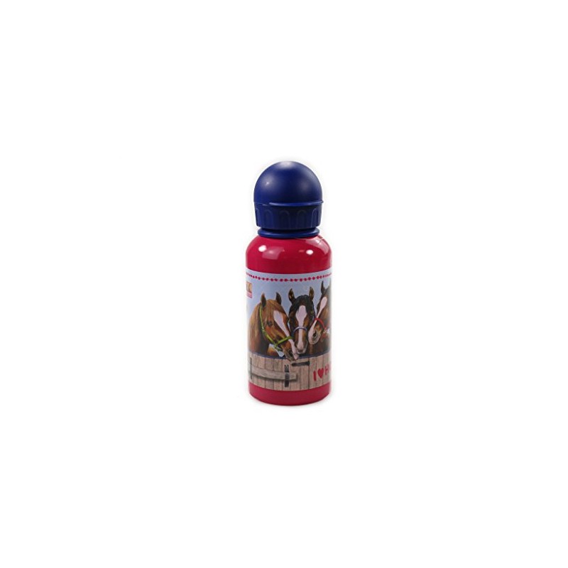 Horse Friends Drinking Aluminum Bottle, 19 cm, Model# 12769