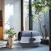 Wisfor Large Oval Oblong Hooded Cat Litter Box w/ Scoop
